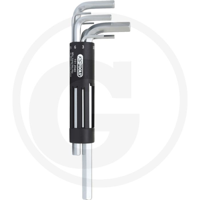 Ks tools classic 3 in 1 haakse binnenzeskantbouten stiftsleutelset - lange uitvoering Ks tools classic 3 in 1 haakse binnenzeskantbouten stiftsleutelset - lange uitvoering