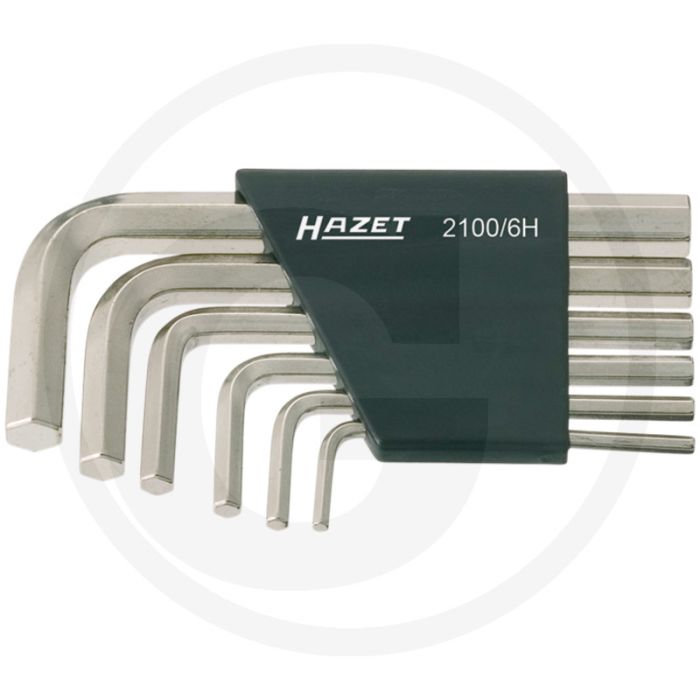 Hazet haakse binnenzeskantsleutelset 6-delig, chroom-vanadium, made in germany