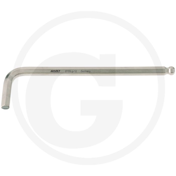 Hazet haakse binnenzeskant stiftsleutel 1.5 mm, chroom-vanadium, vernikkeld, made in germany