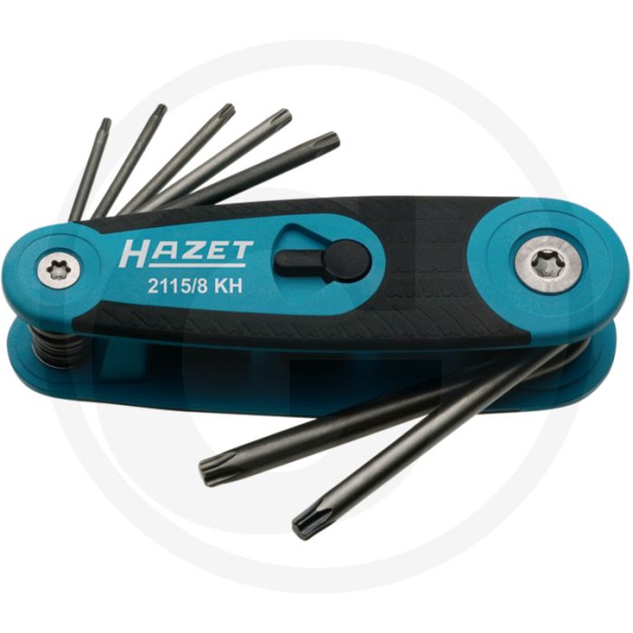 Hazet haakse torx® stiftlseutelset in houder - 8-delig, chroom-vanadium, made in germany