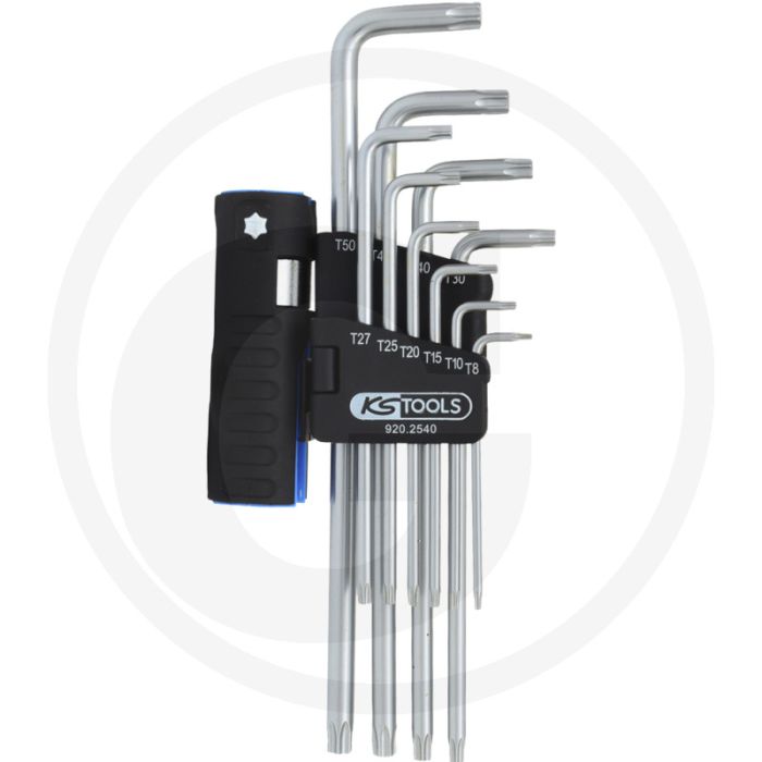 Ks tools classic 3 in 1 haakse tx stiftsleutelset - extra lange uitvoering
