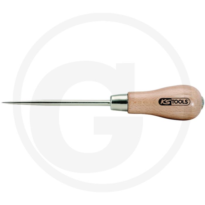 Ks tools priem Ø 6mm - chroom vanadium - beukenhouten handgreep