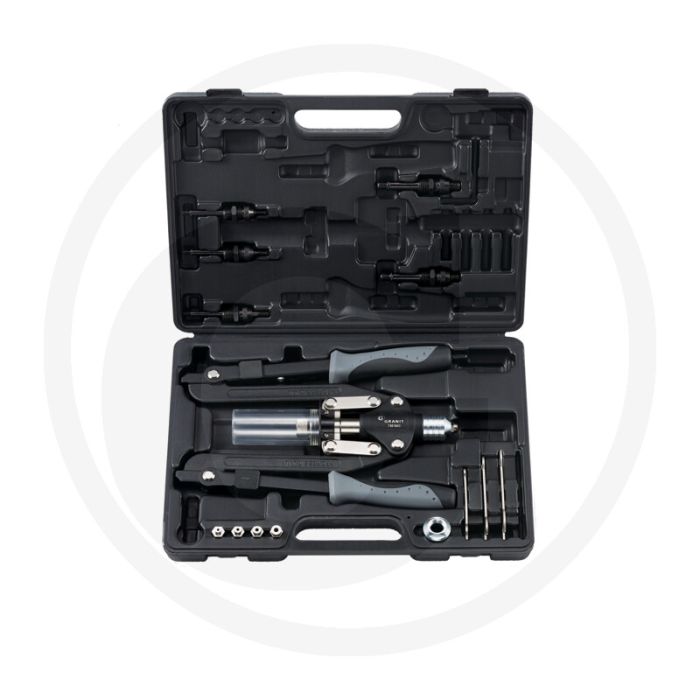 Black edition professionele popnageltangset 16-delig - inclusief 16 accessoires