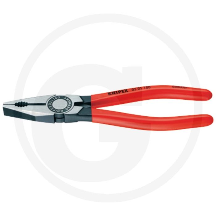 Knipex knipex combinatietang sb handgrepen met rood kunststof bekleed - lengte 180mm