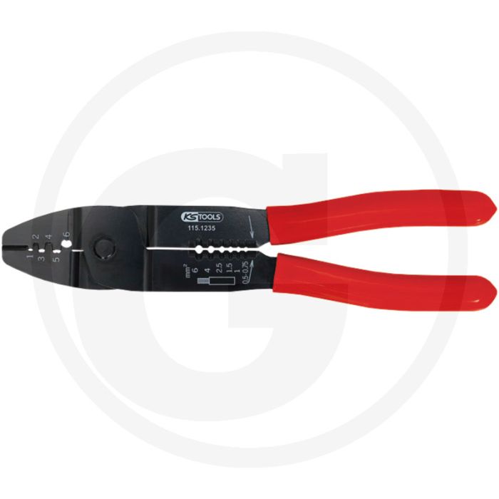 Ks tools krimptang 0,5-6,0 mm² capaciteit, 220 mm lengte Ks tools krimptang 0,5-6,0 mm² capaciteit, 220 mm lengte