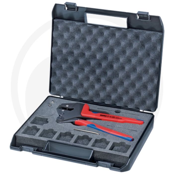 Knipex knipex systeemtang - ergonomisch gevormde handgrepen, 200 mm lengte, kunststof koffer
