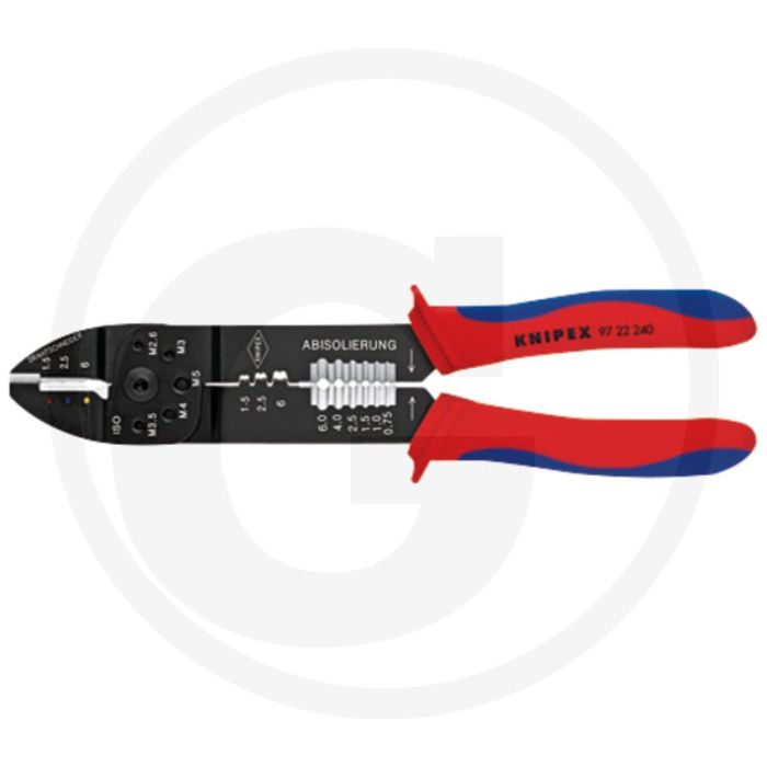 Knipex knipex krimptang - toepassingen: geïsoleerde kabelschoenen en kabelverbinders