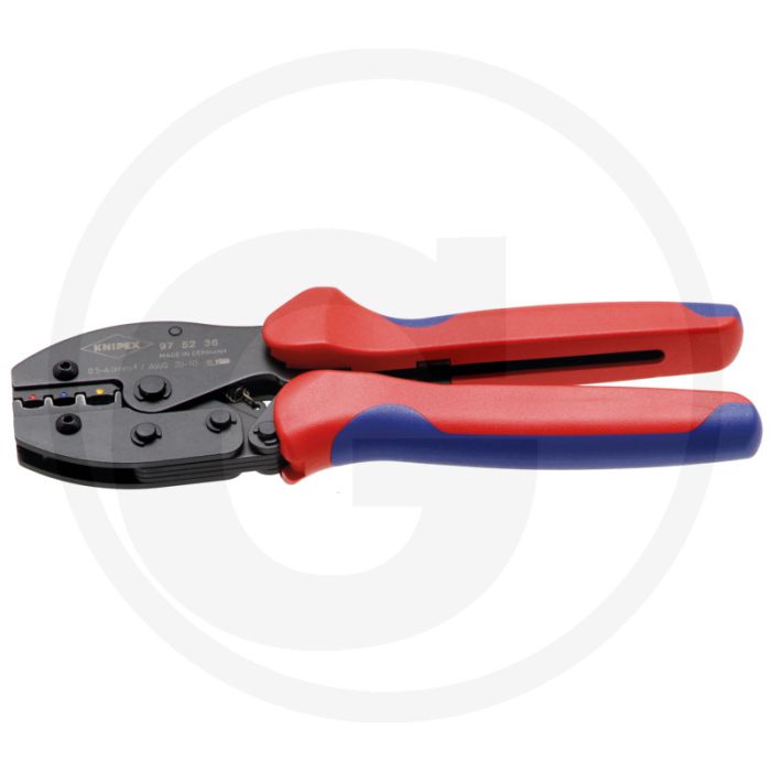 Knipex knipex krimptang - toepassingen: geïsoleerde kabelschoentjes + steekverbinding