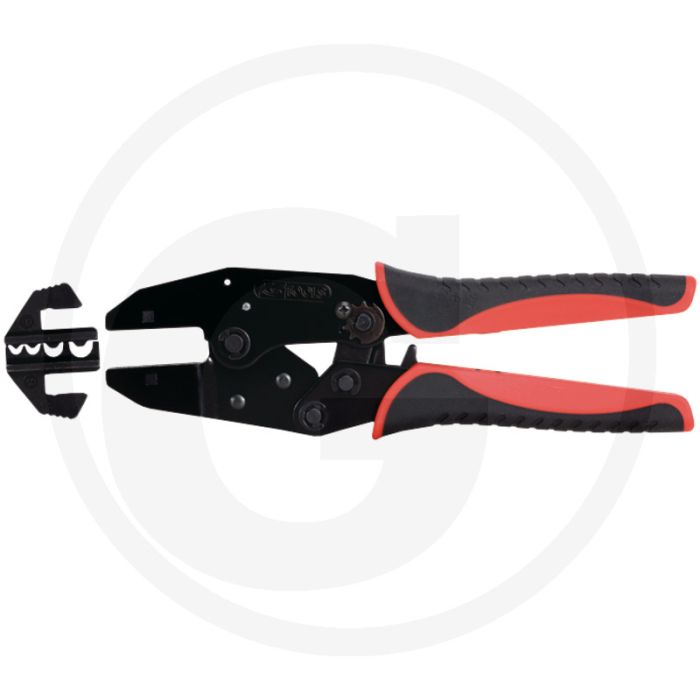Ks tools Crimpzange 220 mm - für nicht isolierte Kabelschuhe, Kapazität: 1,5 / 2,5 / 6,0 / 10,0 mm²