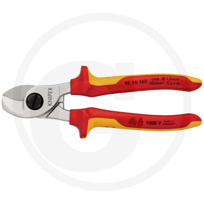 Coupe-câble Knipex - pour couper les câbles jusqu'à Ø 15 mm.
