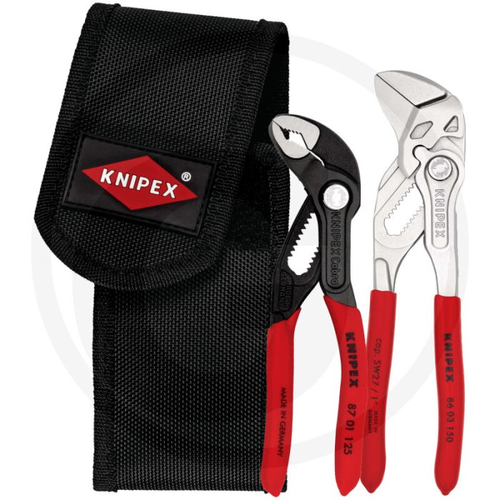 Jeu de mini-pinces Knipex, 2 pièces - pince de serrage 150 mm &amp; pince cobra® high-tech pour pompe à eau 125 mm