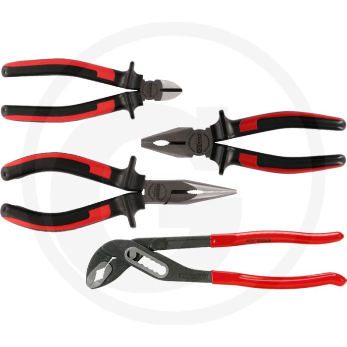 Ks tools ergotorque® set de pinces 4 pièces - 2-component griff Ks tools ergotorque® set de pinces 4 pièces - 2-component griff