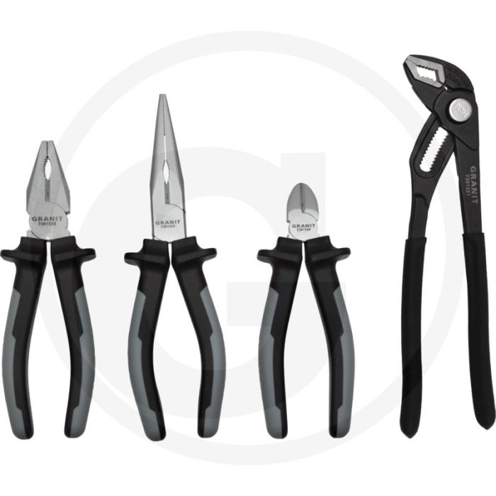 Black edition black edition tangenset 4-delig - speciaal staal & geharde bekken