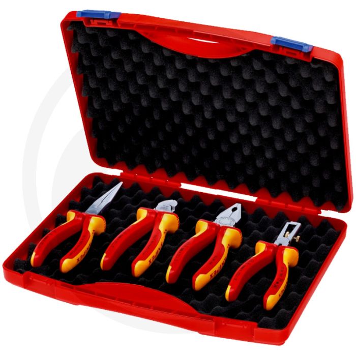 Knipex knipex set de pinces "rouge" set d'électricien 1 - 4teilig, diverses pinces (160-200 mm)