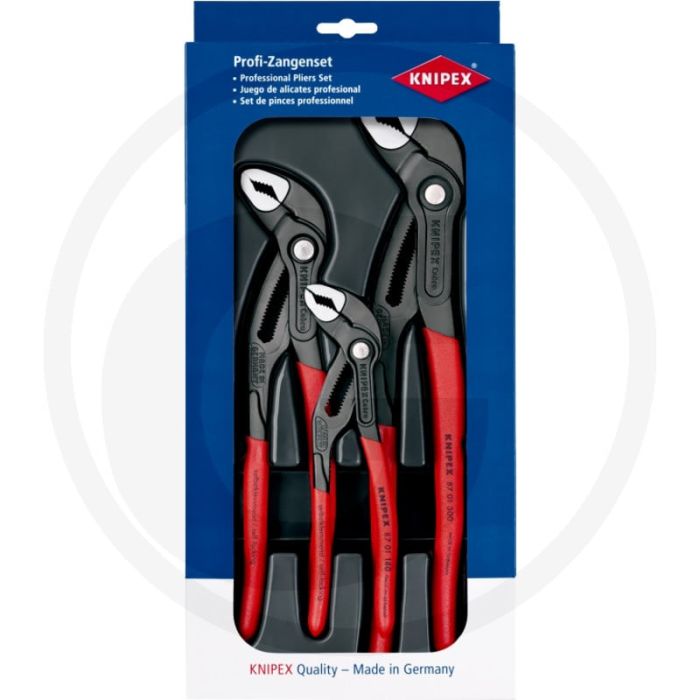 Knipex jeu de pinces pour pompes à eau Knipex, 3 pièces - réglage par simple pression d'une touche