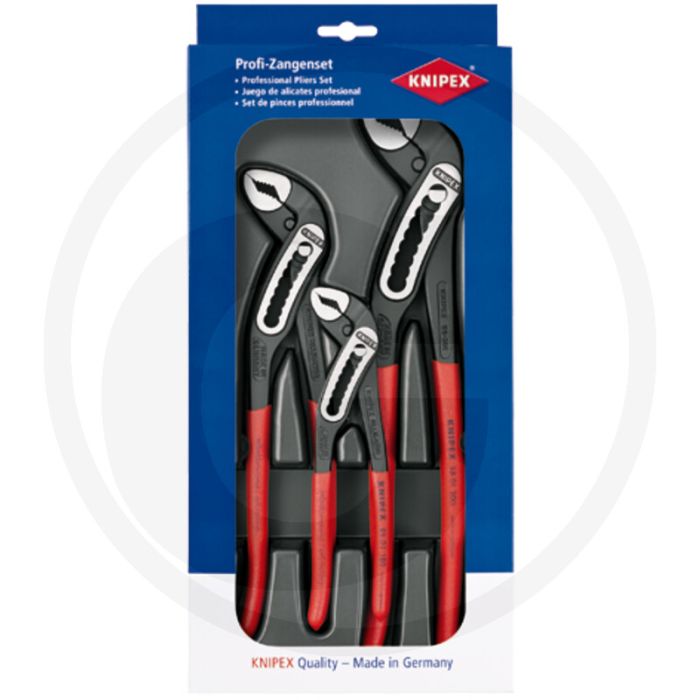 Knipex knipex tangenset, 3-delig, alligator® waterpomptangen met 9-traps vergrendeling