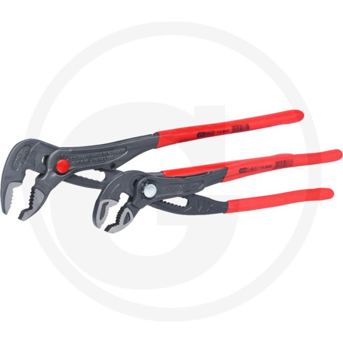 Ks tools pince pour pompe à eau 2 pièces 10" - 12" avec double verzahnde greifbacken