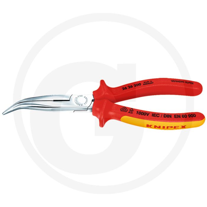 Knipex knipex telefoontang 200mm - 40° gewinkelde backen, vde-geprüft, elastische spitzen
