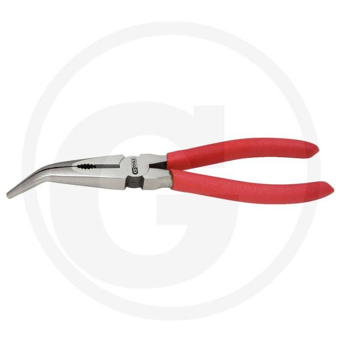 Ks tools classic telefoontang gebogen, 200 mm - 45° gebogen backen, tauchisolierte griffe