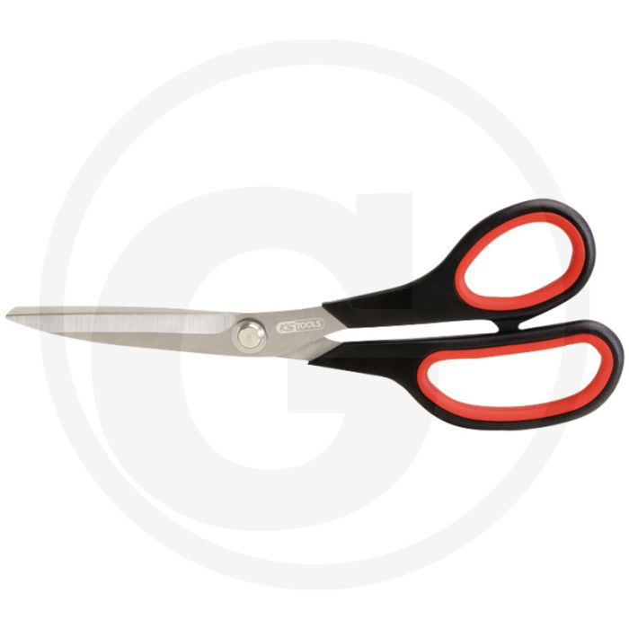 Ks tools schaar, 220 mm - rechte vorm, edelstalen mes, 2-komponentengriff
