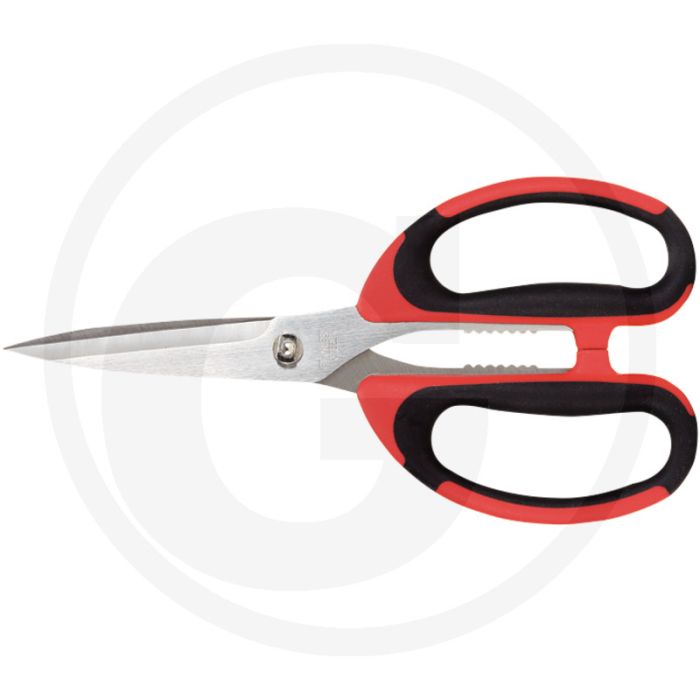 Ks tools schaar, 190 mm - rechte vorm, met geïntegreerde vertanding