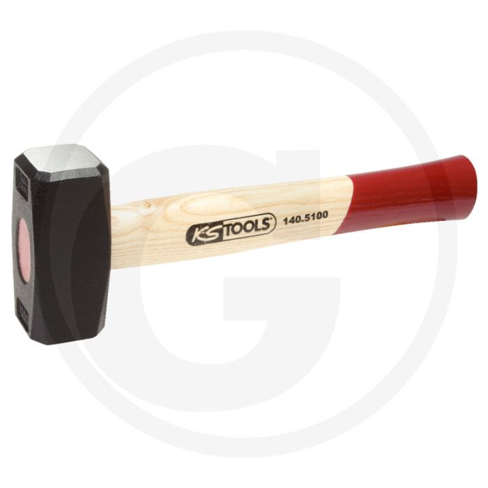 Ks tools vuisthamer met steel van essenhout, 1.50 - hamerkop 1500g Ks tools vuisthamer met steel van essenhout, 1.50 - hamerkop 1500g