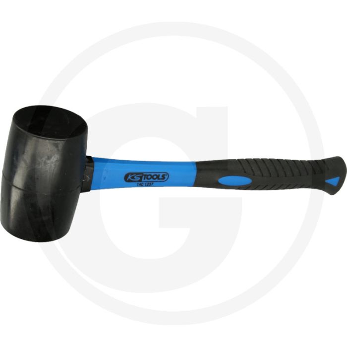 Ks tools rubber hamer, 700 gram, fiberglas-stiel, din 5128, 56mm diameter