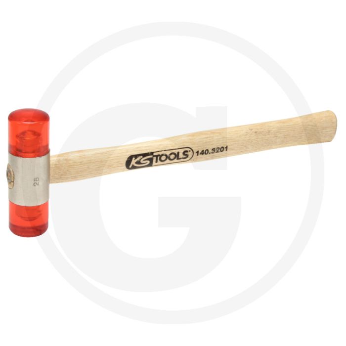 Ks tools kunststof hamer, 340 gram, cellulose-acetaat koppen, hickory-stiel, 35 x 95 mm Ks tools kunststof hamer, 340 gram, cellulose-acetaat koppen, hickory-stiel, 35 x 95 mm