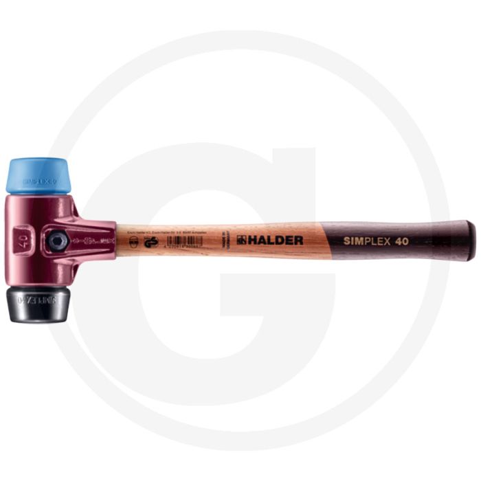 Halder simplex kunststofhamer simplex - kop-Ø 40mm, 640g, lengte 325mm