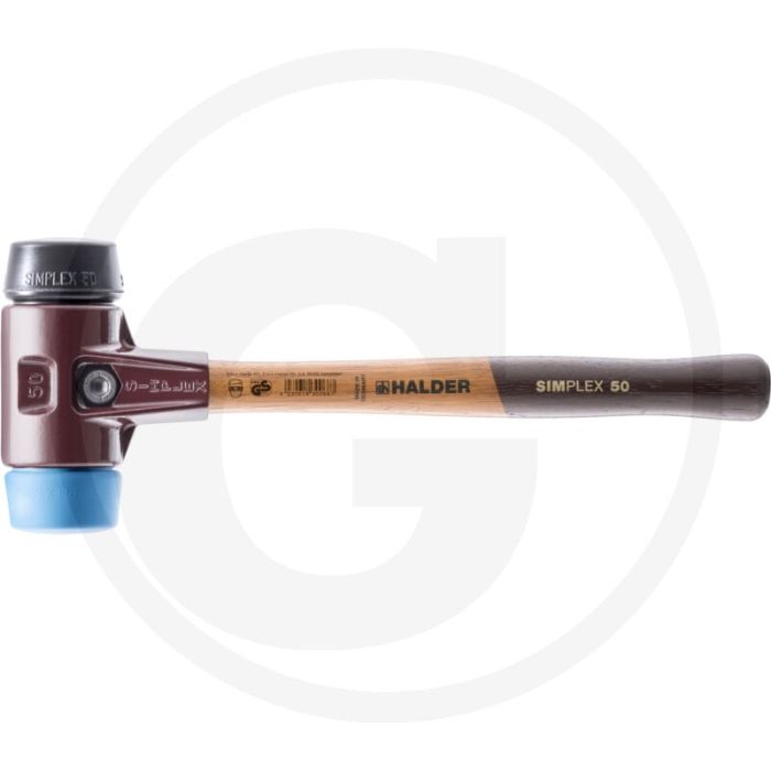 Halder Simplex Kunststoffhammer 60mm Kopf-Ø 1480g Kopfgewicht 405mm Gesamtlänge