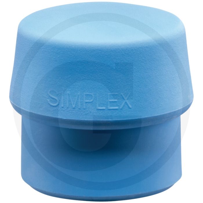 Halder vervangende dop tpe-soft, blauwe dop, voor simplex kunststof hamer - kop-Ø 50mm