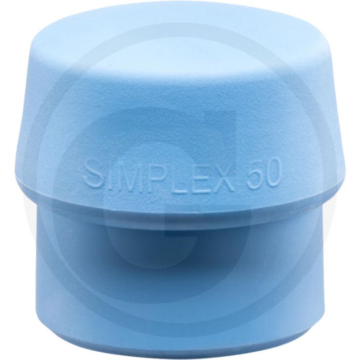 Halder tpe-zacht blauw slaginzetstuk 60 voor simplex kunststof hamer - kop-Ø 60mm