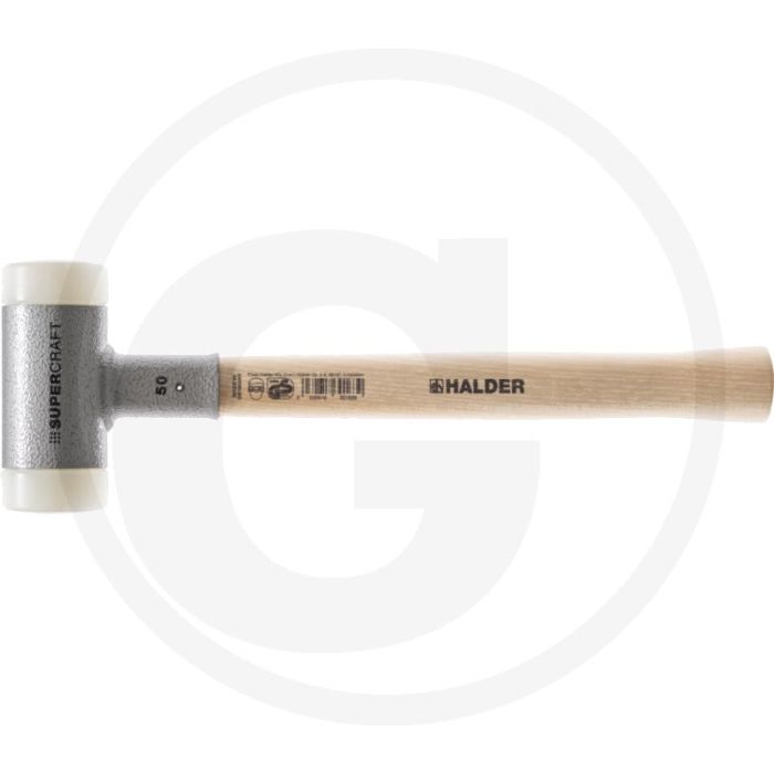 Halder supercraft kunststof hamer - kop-Ø 50mm, 990g, 370mm