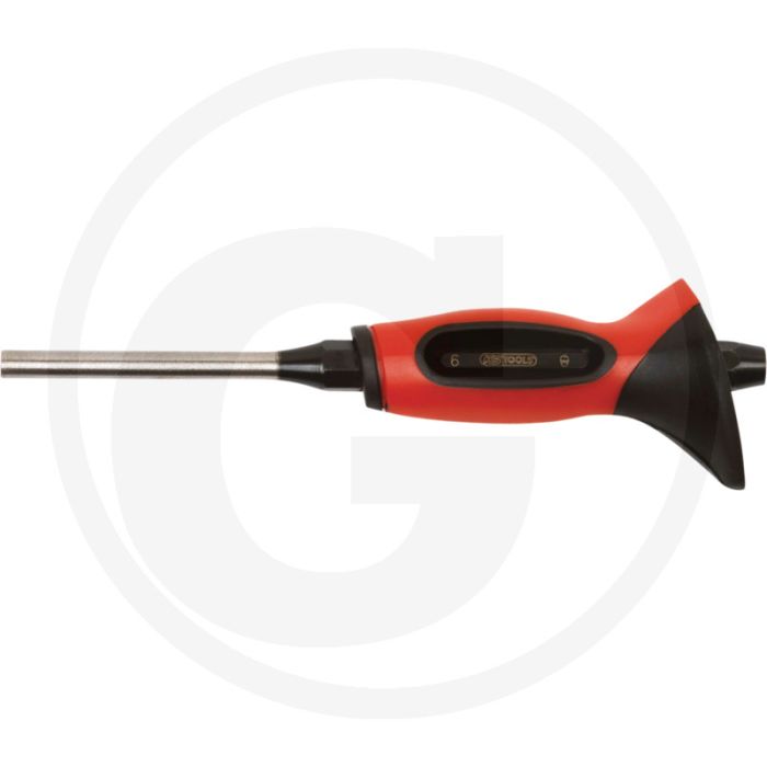 Ks tools doorslag met handbeschermingsgreep, 3 mm - gehard, 2-komponentengriff, chrom vanadium
