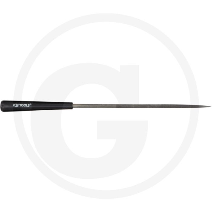 Ks tools ronde naaldvijl, 3 mm - speciaal staal, kunststof heft, feinmechanik