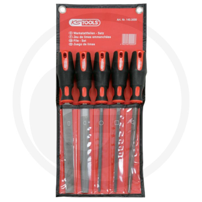Ks tools werkplaatsvijlenset - 5-delig in doorzichtig etui Ks tools werkplaatsvijlenset - 5-delig in doorzichtig etui
