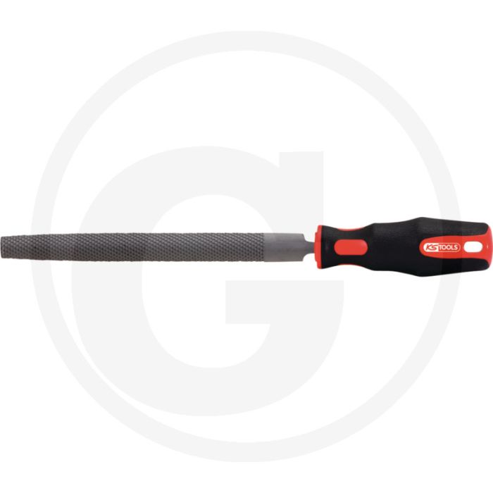 Ks tools halfronde vijl, din 7261, vorm e, 200 mm - speciaal staal