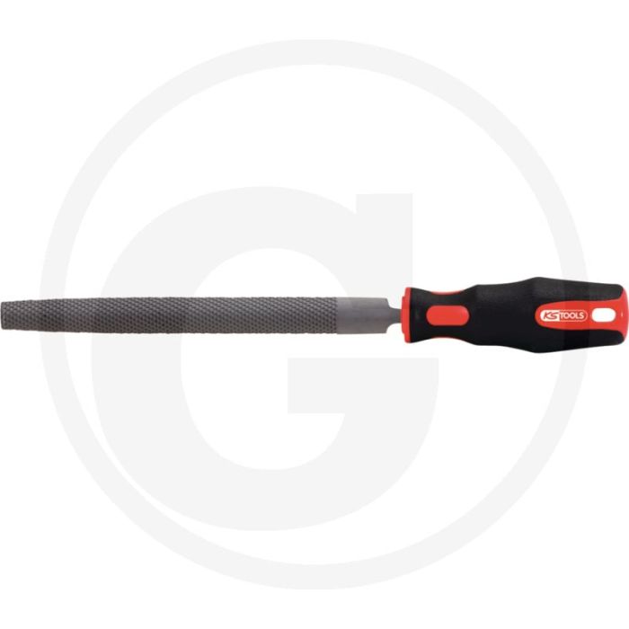 Lime demi-ronde Ks Tools, DIN 7261, forme E, 300 mm, manche à deux composants Lime demi-ronde Ks Tools, DIN 7261, forme E, 300 mm, manche à deux composants