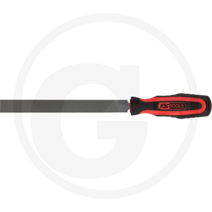Ks tools : lime plate, DIN 7261, forme B, 200 mm, H - manche à deux composants Ks tools : lime plate, DIN 7261, forme B, 200 mm, H - manche à deux composants