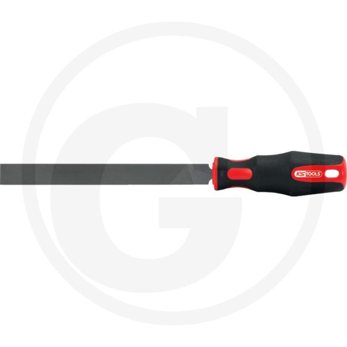 Ks tools platte vijl vorm b - bladlengte 250mm, breedte 25mm, 2-komponentengriff