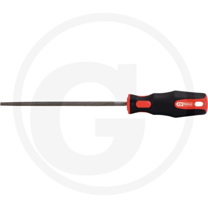 Lime ronde Ks Tools, DIN 7261, forme F, 150 mm, He + manche à deux composants Lime ronde Ks Tools, DIN 7261, forme F, 150 mm, He + manche à deux composants
