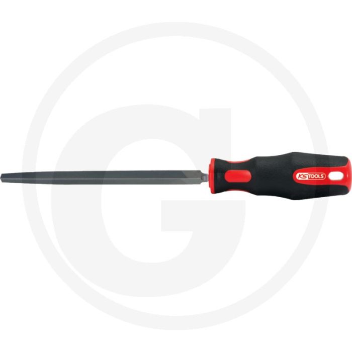 Ks tools, lime triangulaire de forme C - longueur de lame 250 mm, manche à deux composants Ks tools, lime triangulaire de forme C - longueur de lame 250 mm, manche à deux composants