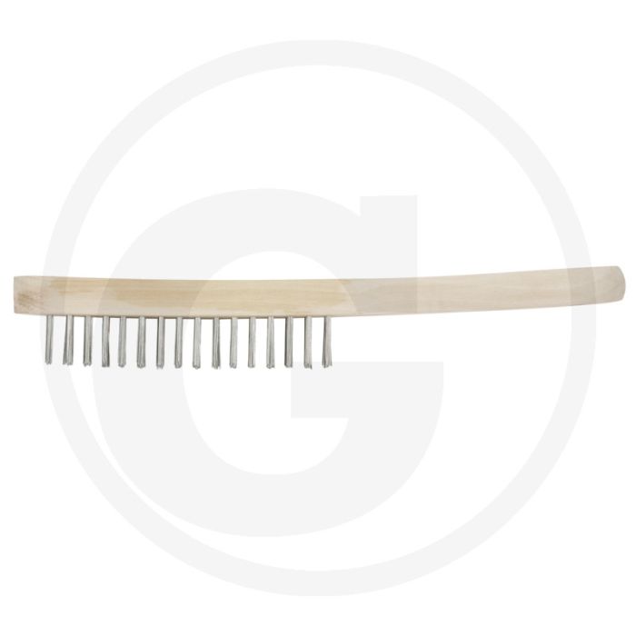 Ks tools staaldraadborstel 3-rijig, 290 mm - universeel inzetbaar