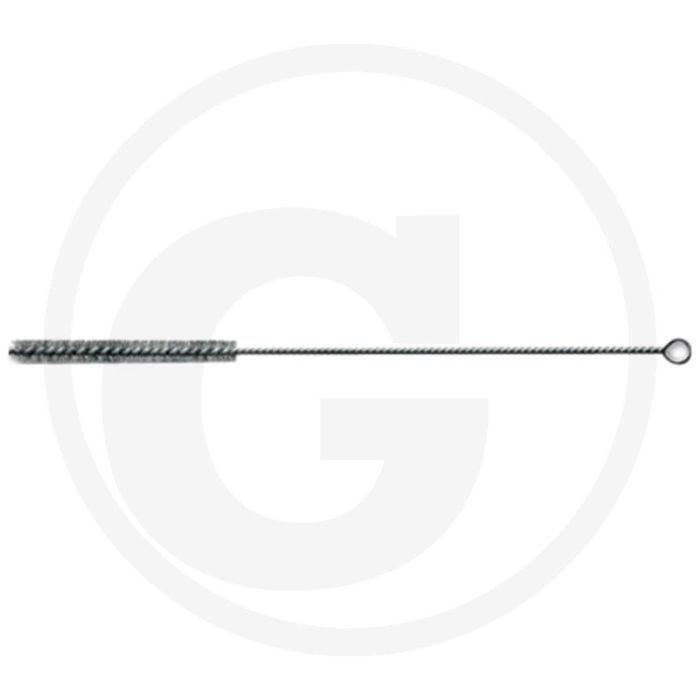 Cilinderborstel met oog - staaldraad gegolfd - Ø15mm - 300mm lengte