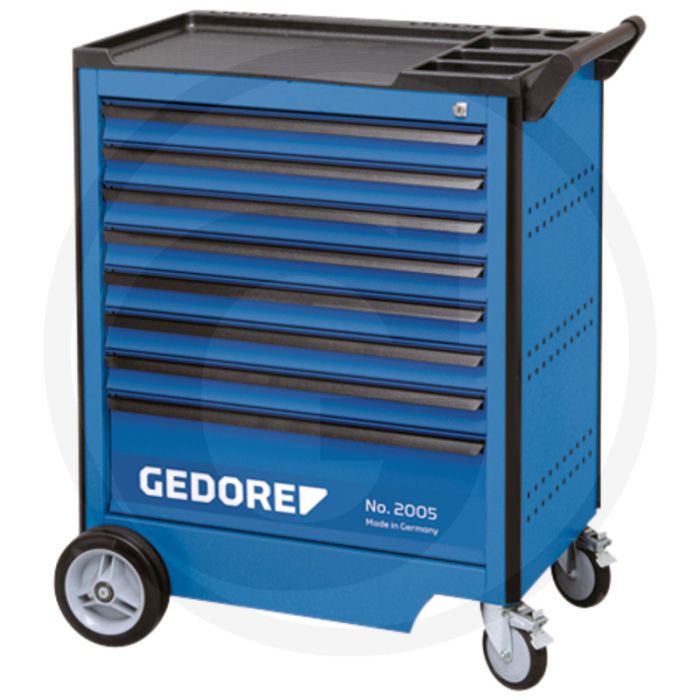 Gedore gedore werkplaatswagen assistent met 8 laden - laadvermogen 500 kg