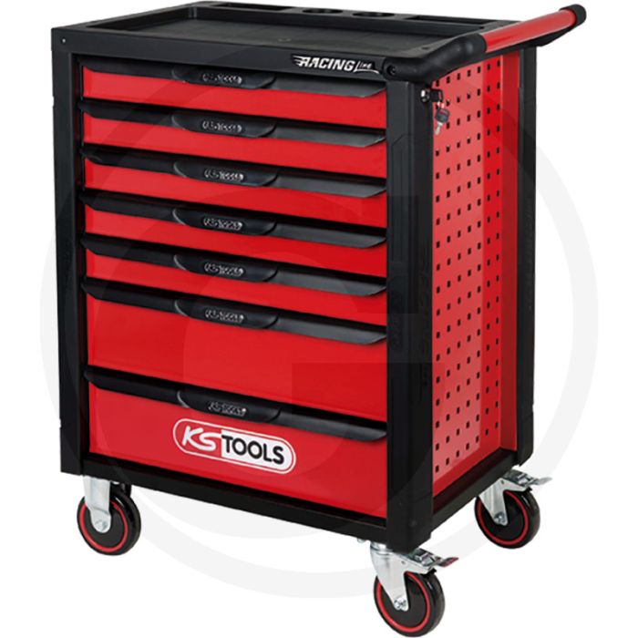 Ks tools racingline gereedschapswagen met 7 laden - stabiele staalconstructie - 788 x 496 x 976 mm Ks tools racingline gereedschapswagen met 7 laden - stabiele staalconstructie - 788 x 496 x 976 mm