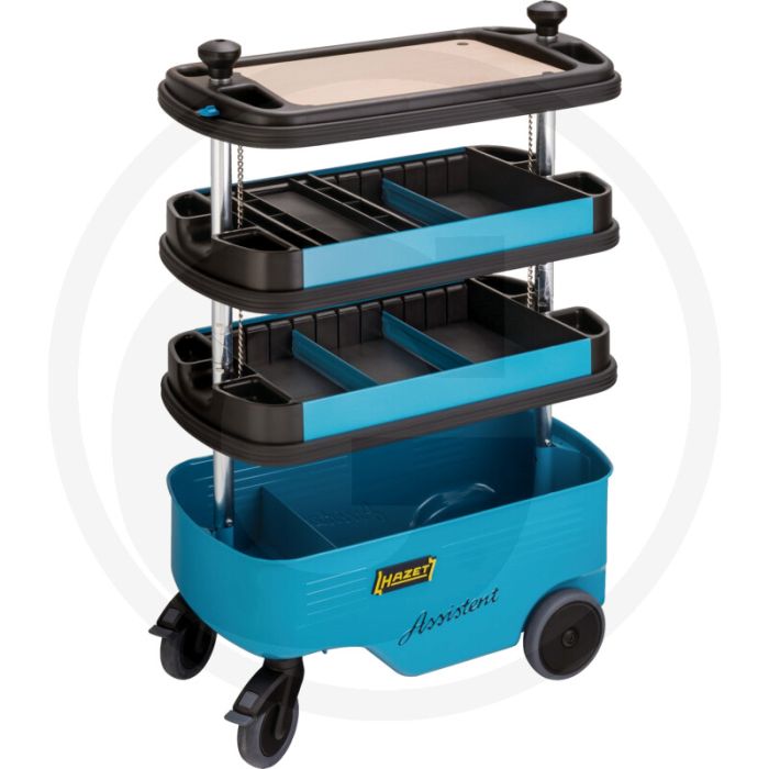 Hazet gereedschapswagen, zonder inhoud - hazet blauw, 300 kg laadvermogen