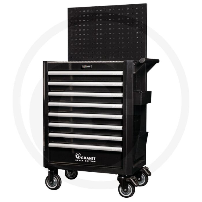 Black edition black edition gereedschapswagen dynamicpro worker gevuld, 195-delig - met 5 hoogwaardige modulesets