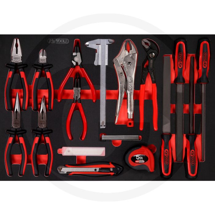 Ks tools werkzeugsatz zangen und pfeilen 28-teilig - Öl- und chemikalienbeständige systemeinlage Ks tools werkzeugsatz zangen und pfeilen 28-teilig - Öl- und chemikalienbeständige systemeinlage