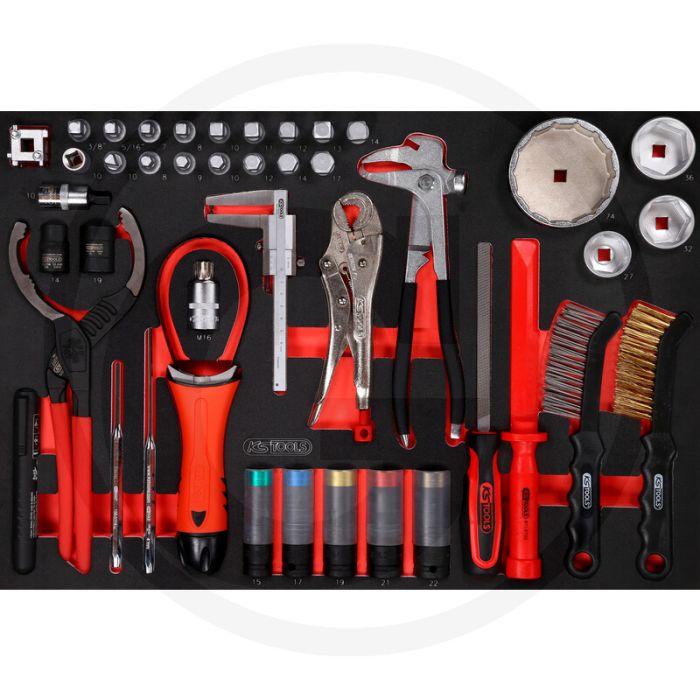 Ks tools einlage Öl- und reifendienst 43-teilig - Öl- und chemikalienbeständig